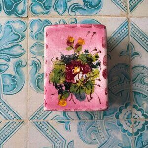Creazioni Luciano Vintage Italian Hand-Painted Ceramic Tile Matchbook
